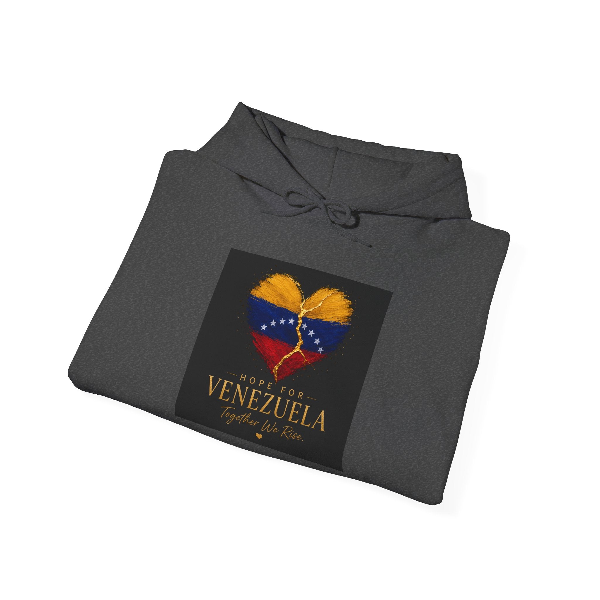 Venezuela Heart Flag Hoodie – Hope for Venezuela Graphic Sweatshirt
