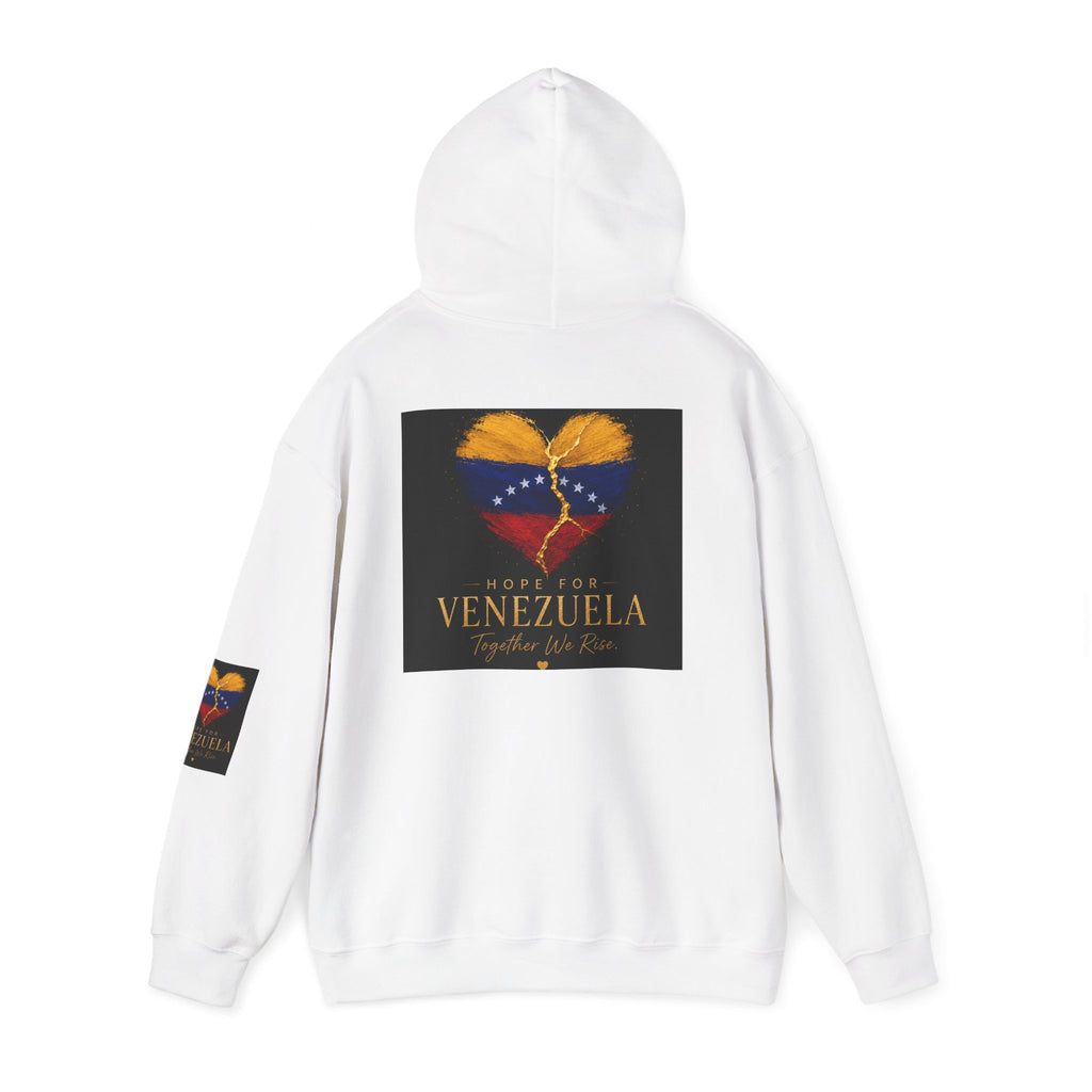 Venezuela Heart Flag Hoodie – Hope for Venezuela Graphic Sweatshirt