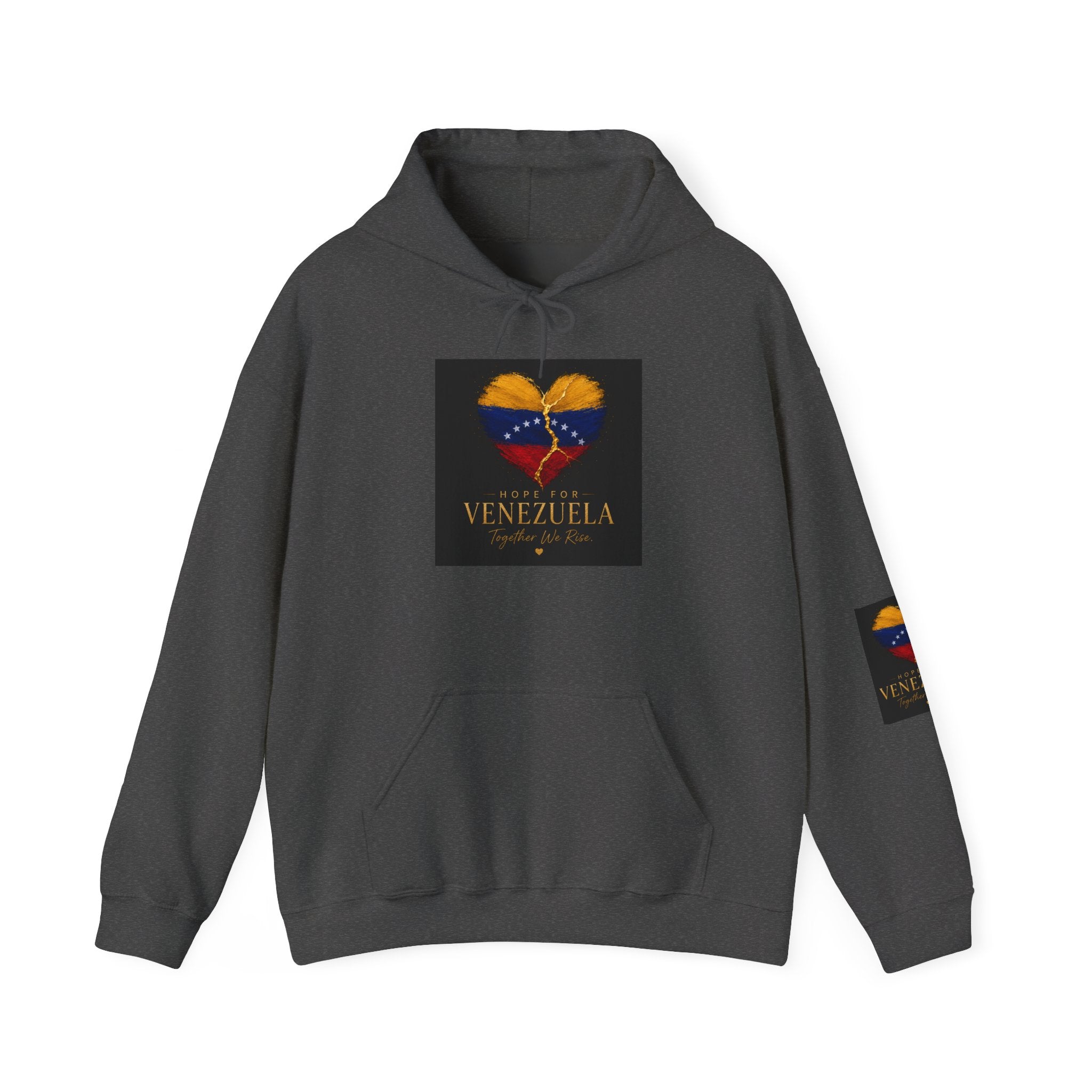 Venezuela Heart Flag Hoodie – Hope for Venezuela Graphic Sweatshirt