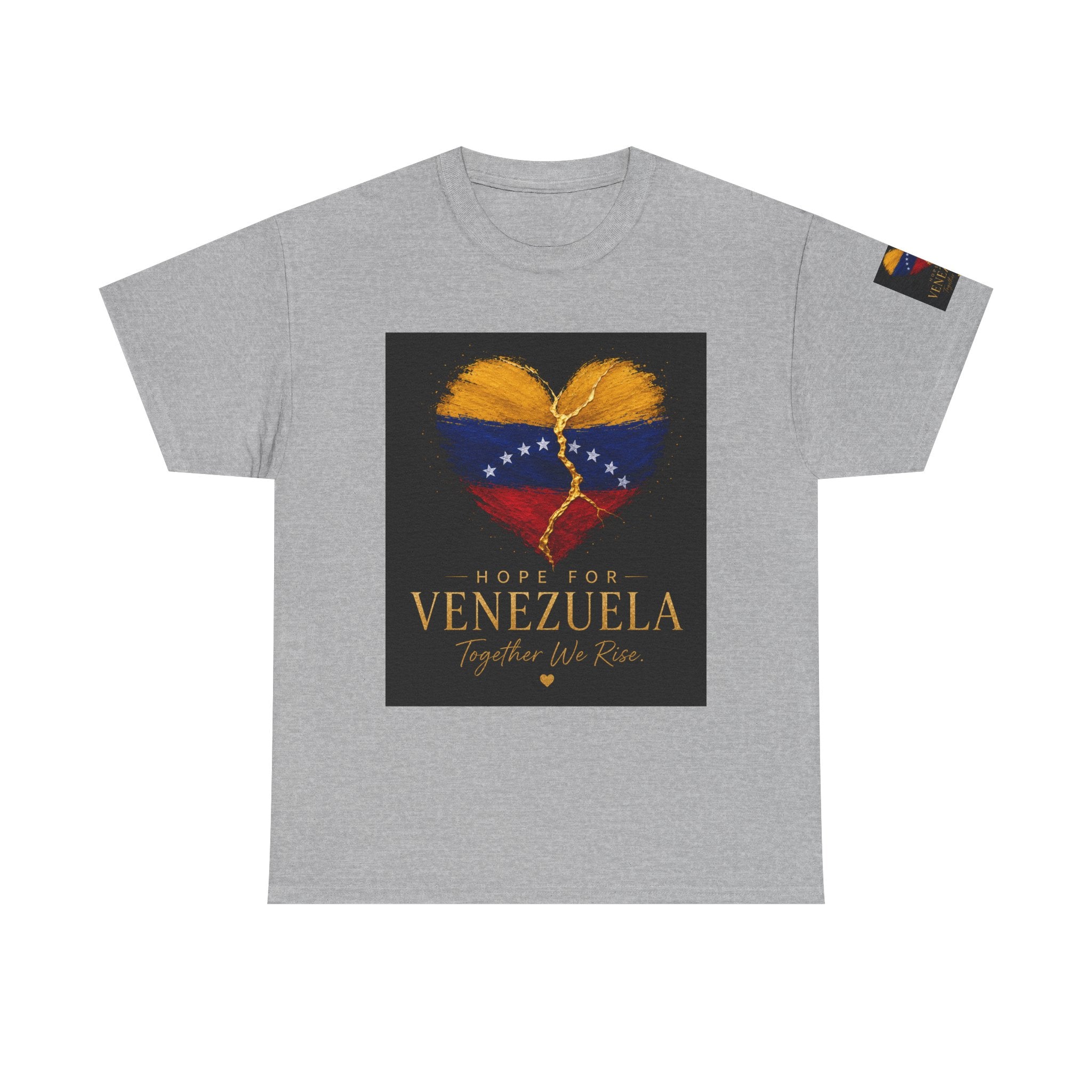 Venezuela Hope Tee — Heart Flag Graphic "Hope for Venezuela"