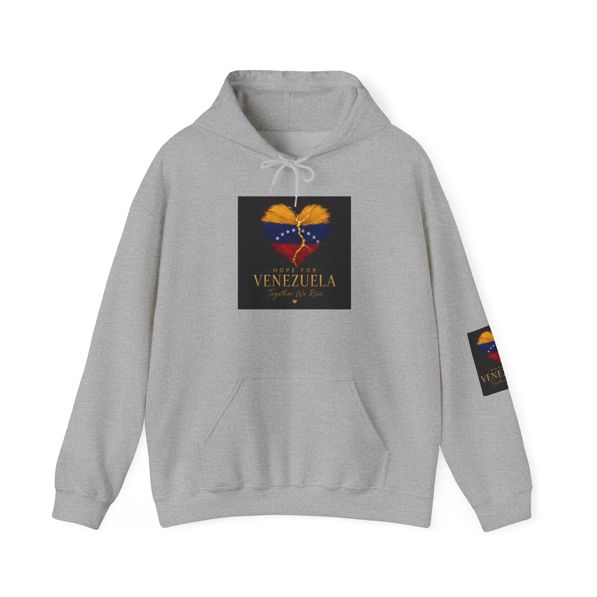 Venezuela Heart Flag Hoodie – Hope for Venezuela Graphic Sweatshirt