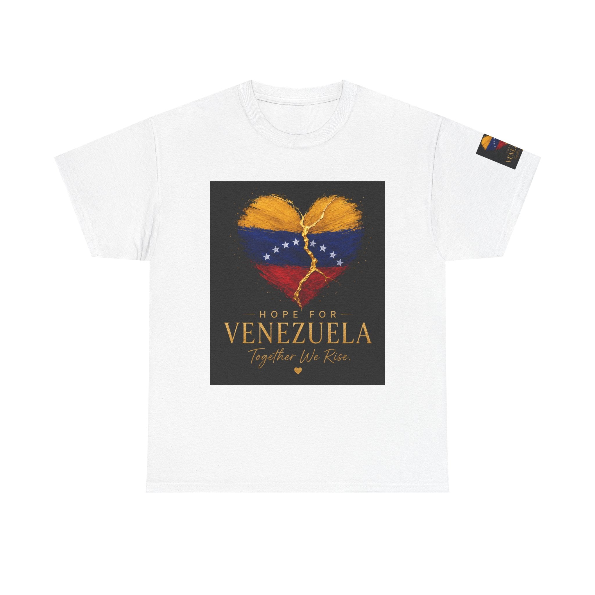 Venezuela Hope Tee — Heart Flag Graphic "Hope for Venezuela"