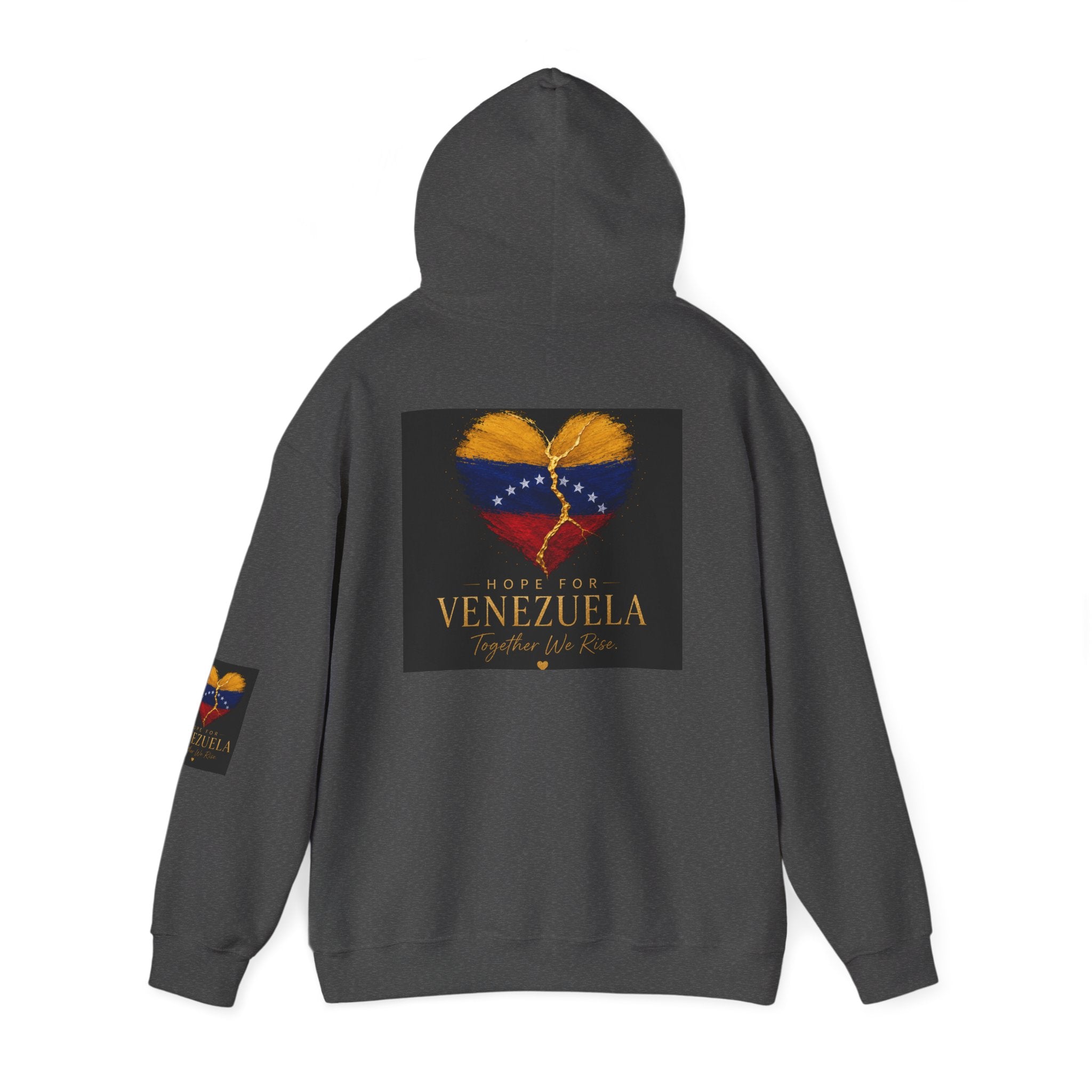 Venezuela Heart Flag Hoodie – Hope for Venezuela Graphic Sweatshirt