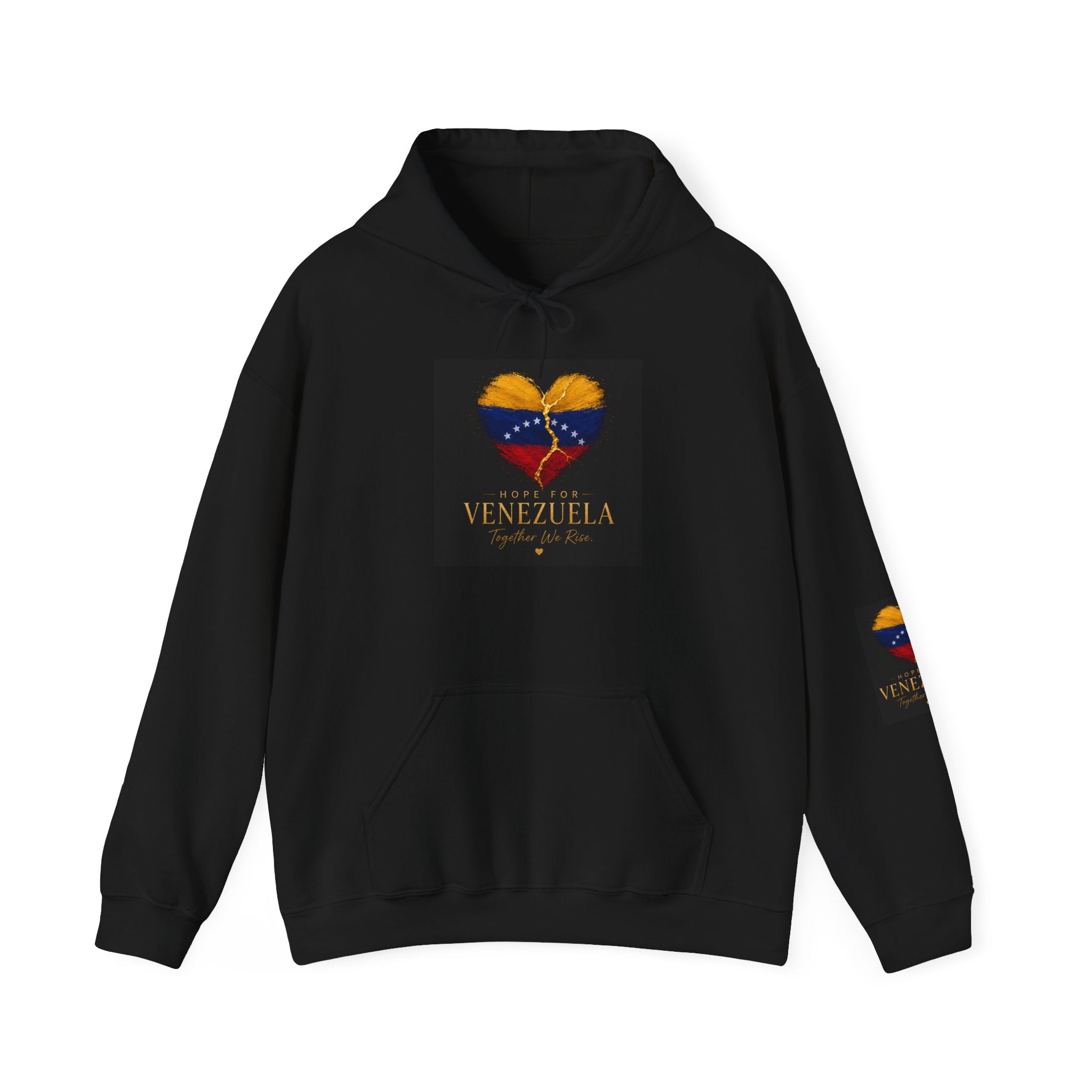 Venezuela Heart Flag Hoodie – Hope for Venezuela Graphic Sweatshirt