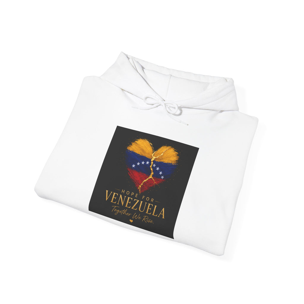 Venezuela Heart Flag Hoodie – Hope for Venezuela Graphic Sweatshirt