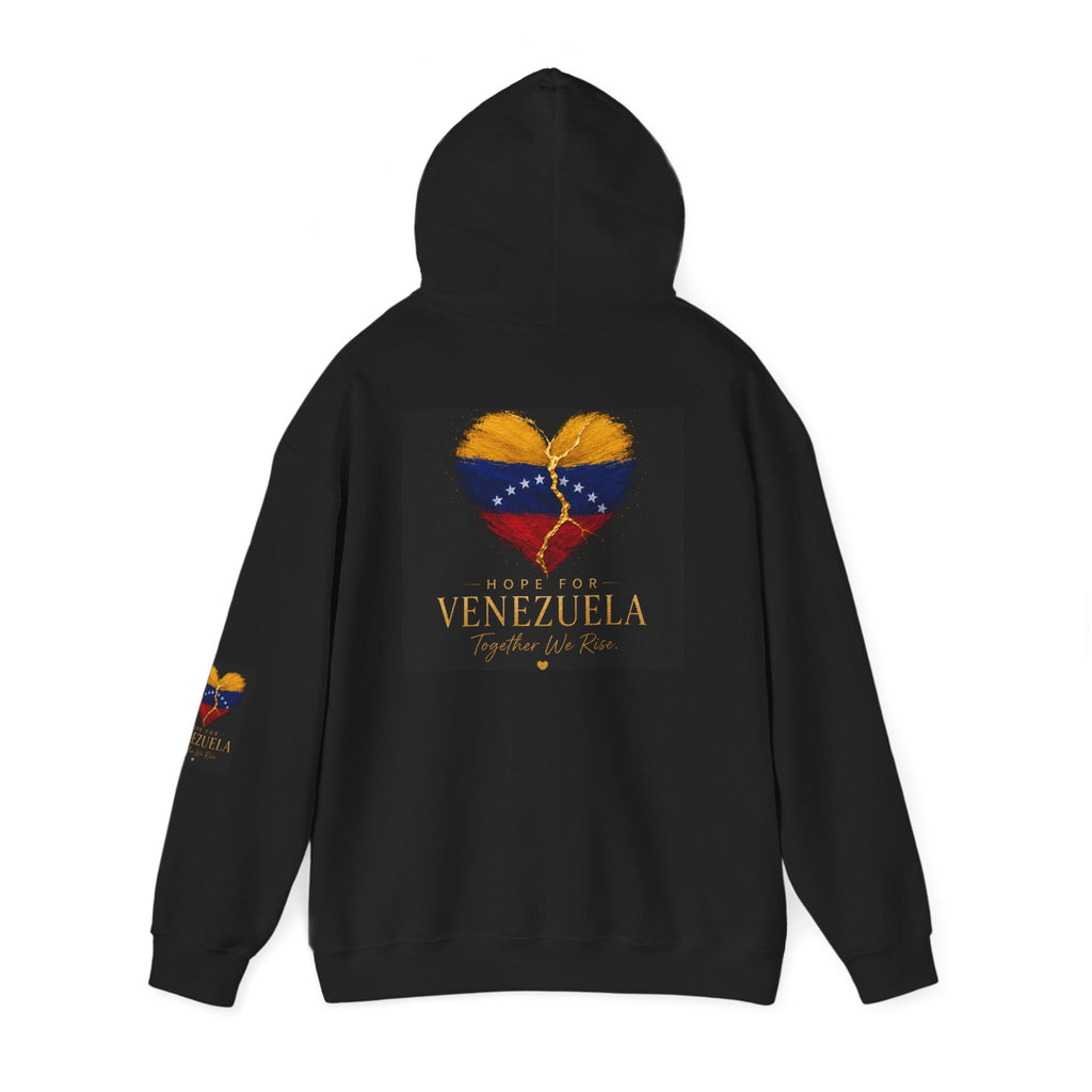 Venezuela Heart Flag Hoodie – Hope for Venezuela Graphic Sweatshirt