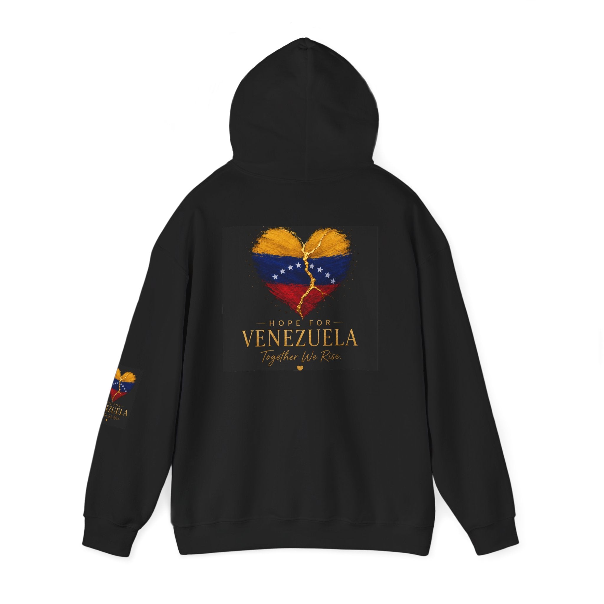 Venezuela Heart Flag Hoodie – Hope for Venezuela Graphic Sweatshirt