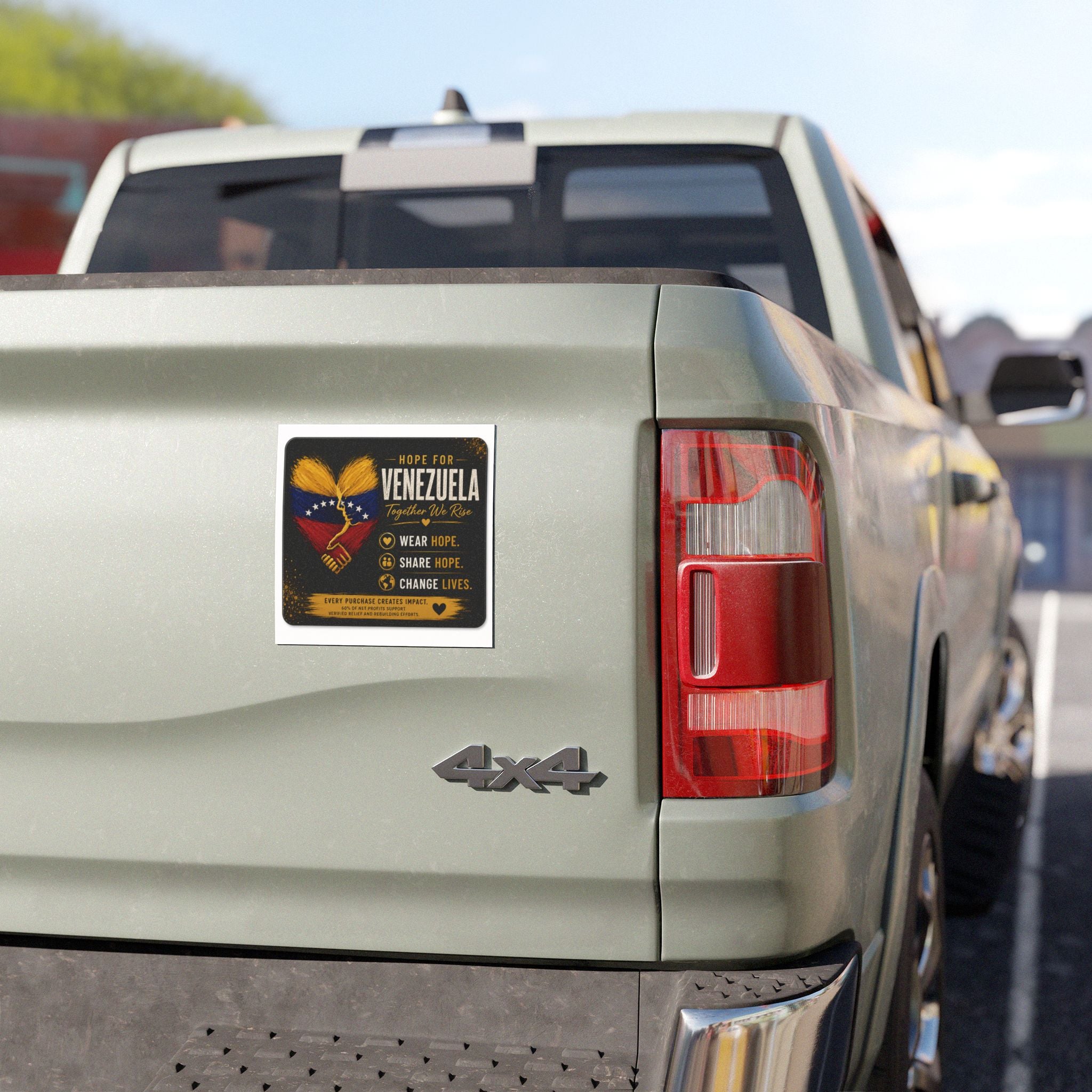 Car Magnet — Hope for Venezuela Support Magnet (Wear Hope, Share Hope, Change Lives)