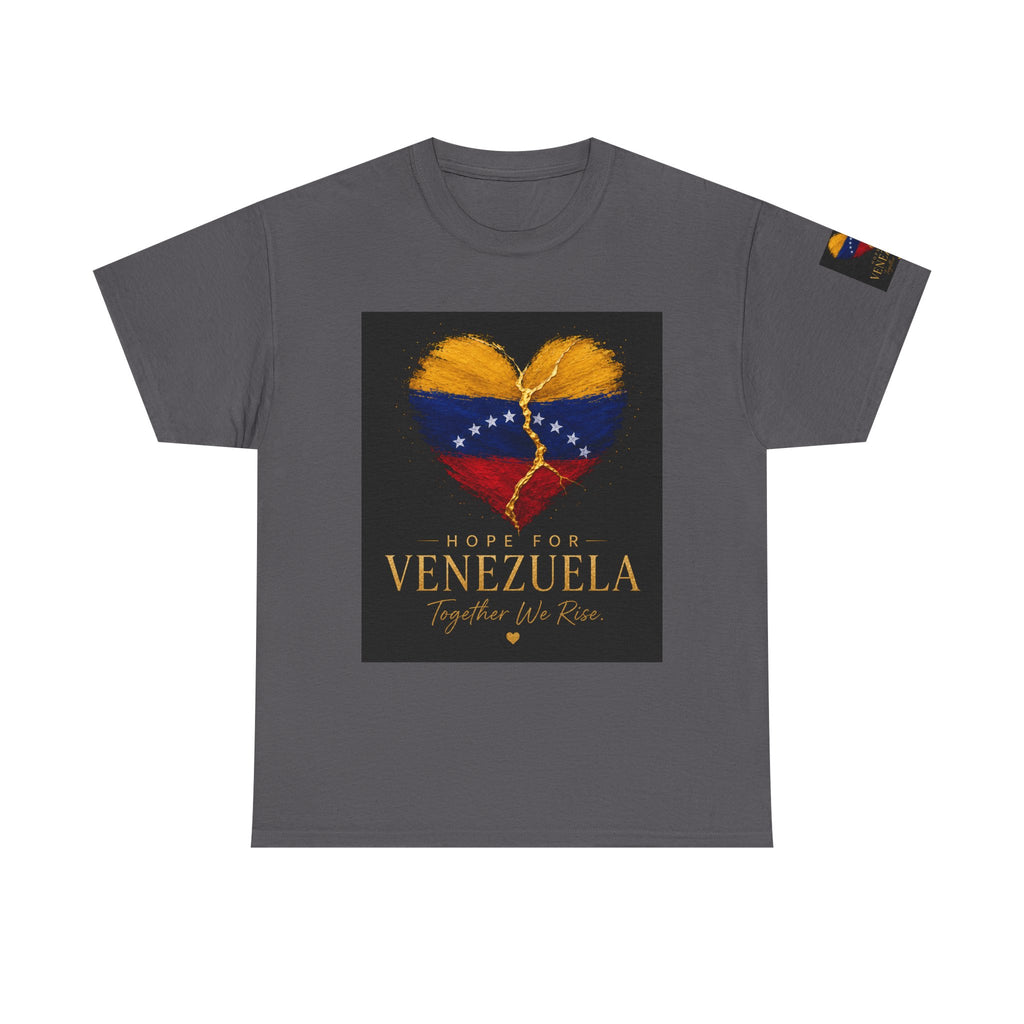Venezuela Hope Tee — Heart Flag Graphic "Hope for Venezuela"