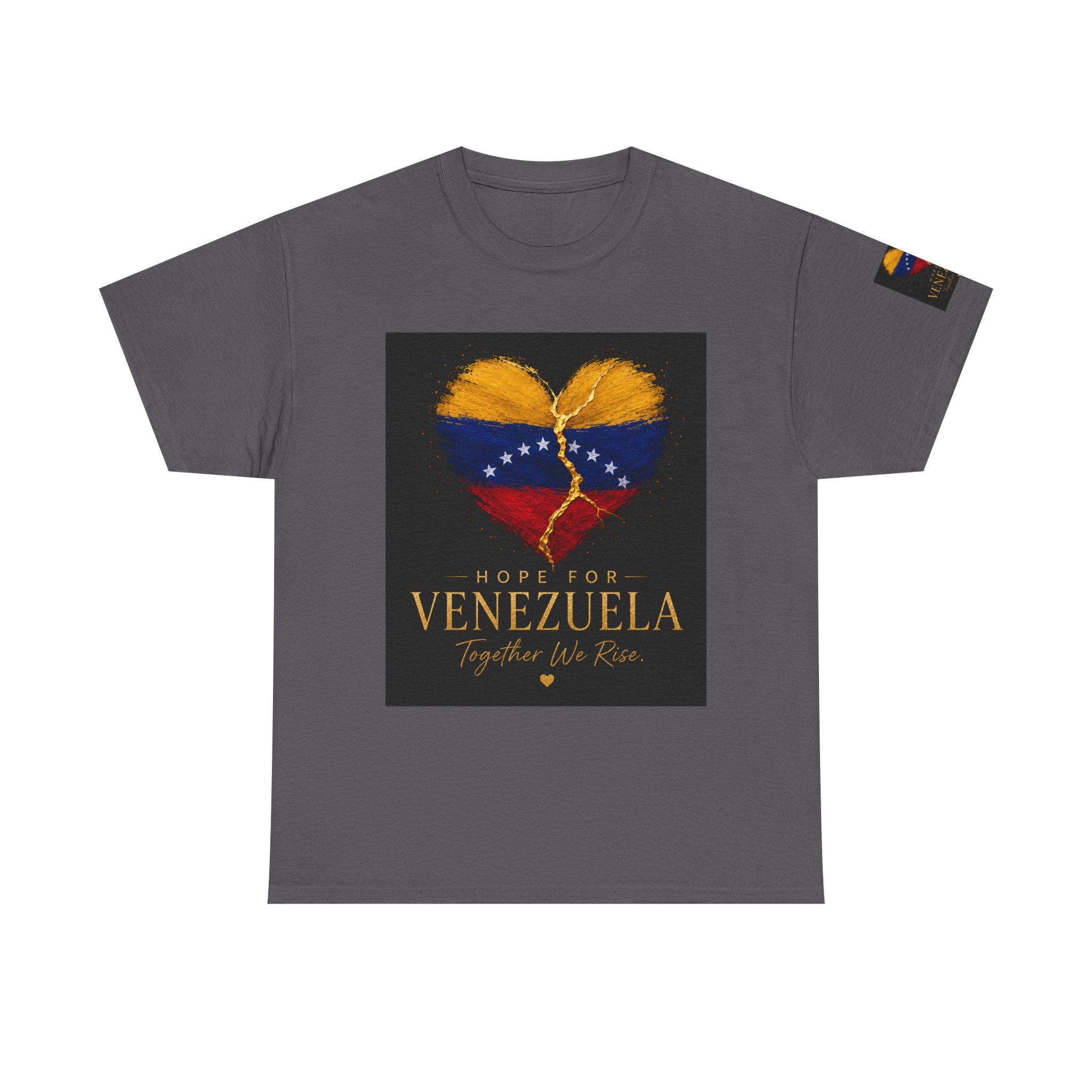 Venezuela Hope Tee — Heart Flag Graphic "Hope for Venezuela"