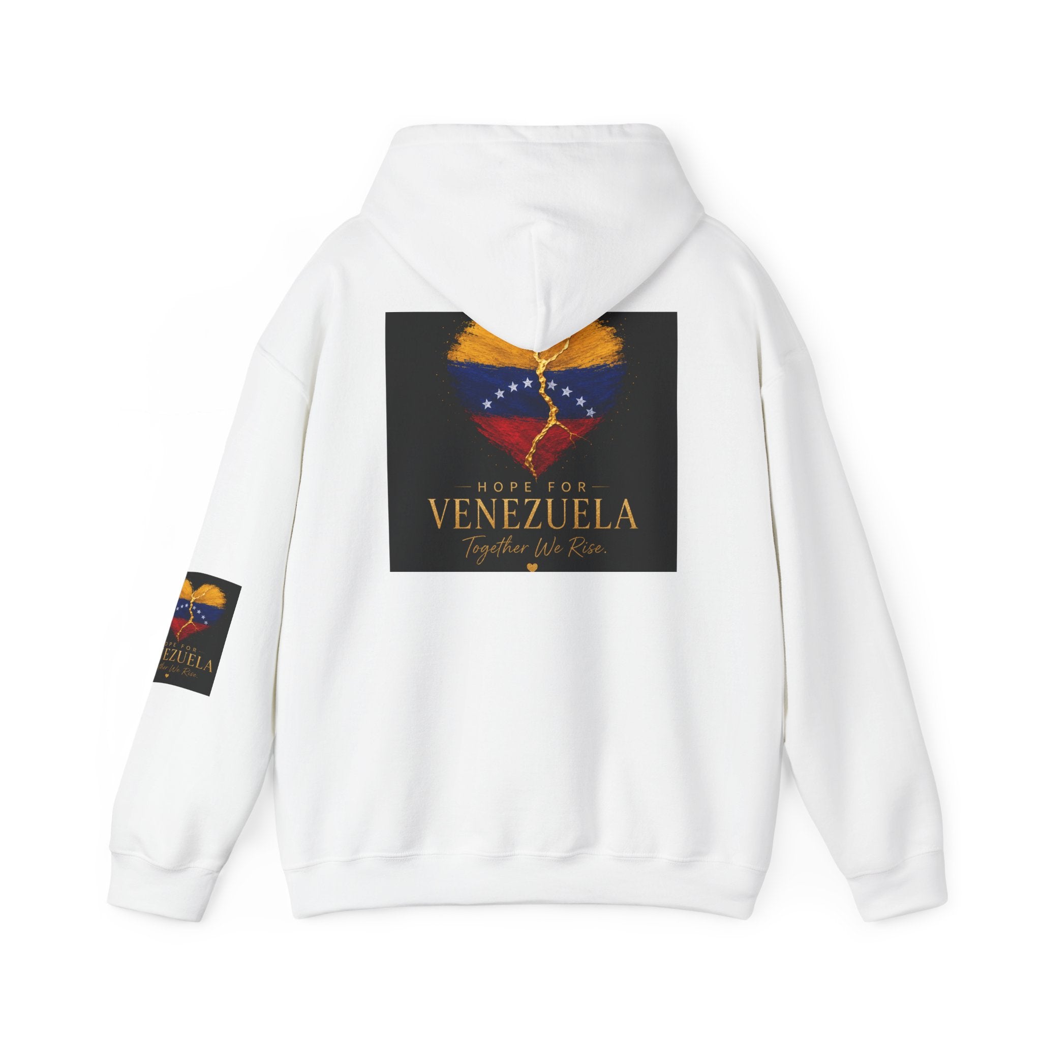 Venezuela Heart Flag Hoodie – Hope for Venezuela Graphic Sweatshirt