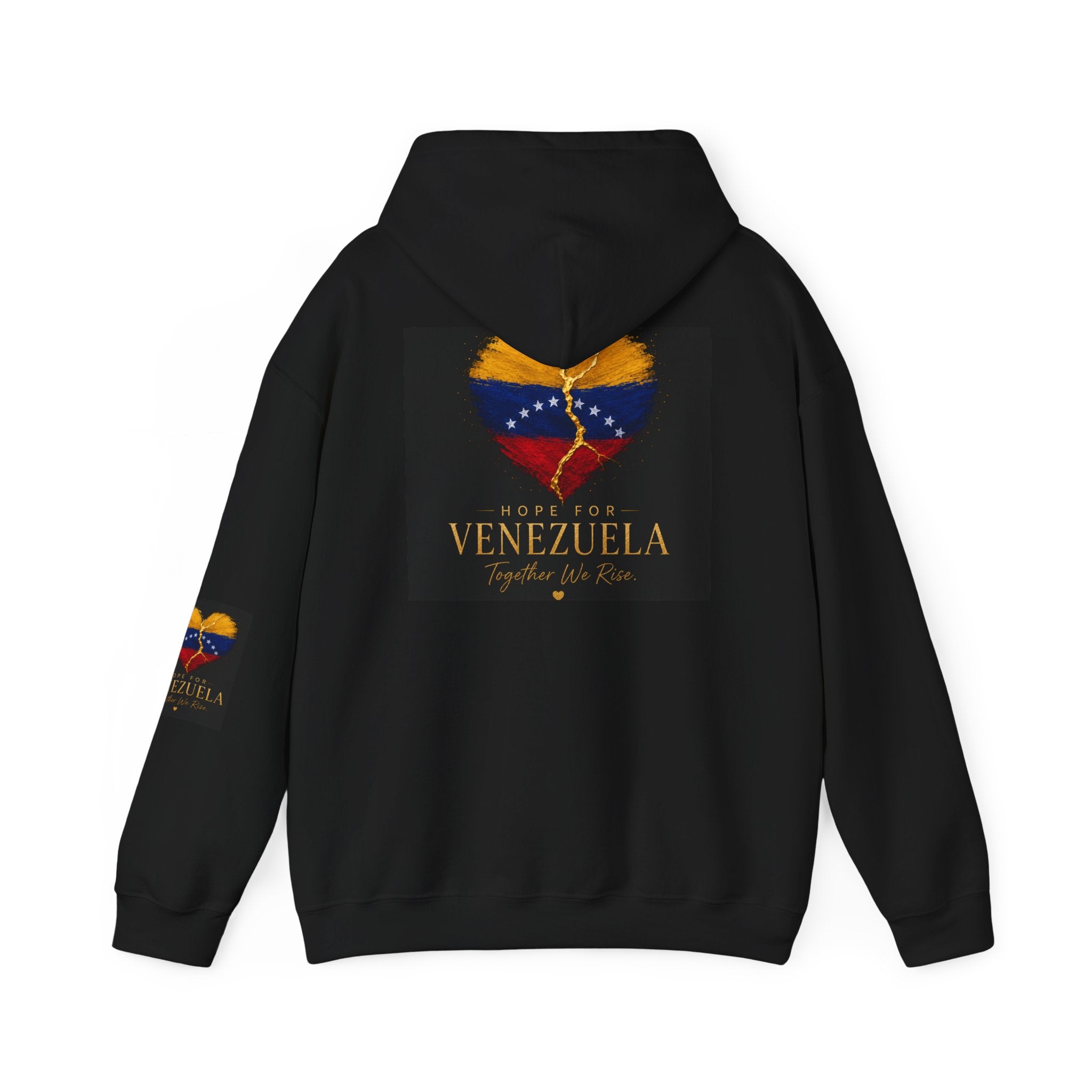 Venezuela Heart Flag Hoodie – Hope for Venezuela Graphic Sweatshirt