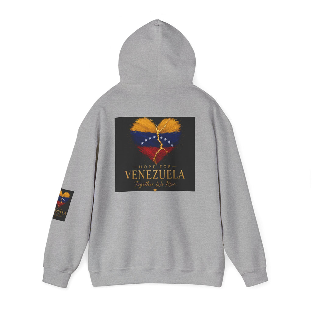 Venezuela Heart Flag Hoodie – Hope for Venezuela Graphic Sweatshirt
