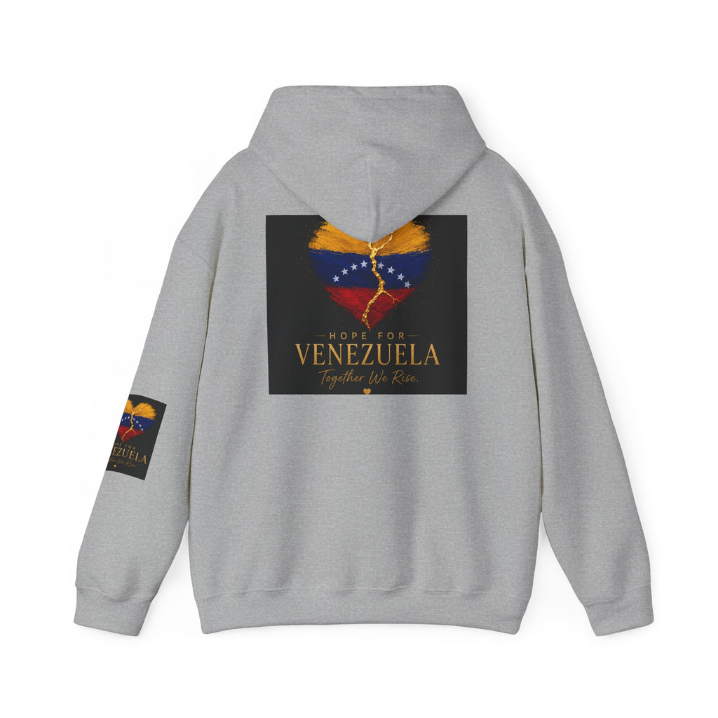 Venezuela Heart Flag Hoodie – Hope for Venezuela Graphic Sweatshirt