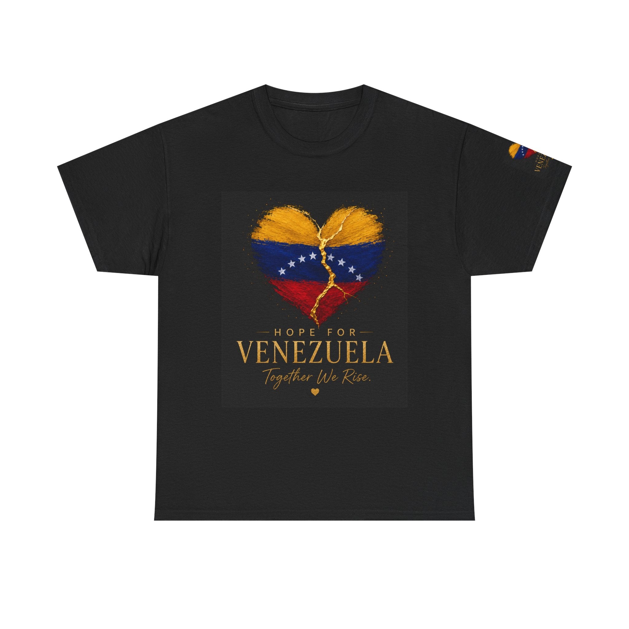 Venezuela Hope Tee — Heart Flag Graphic "Hope for Venezuela"