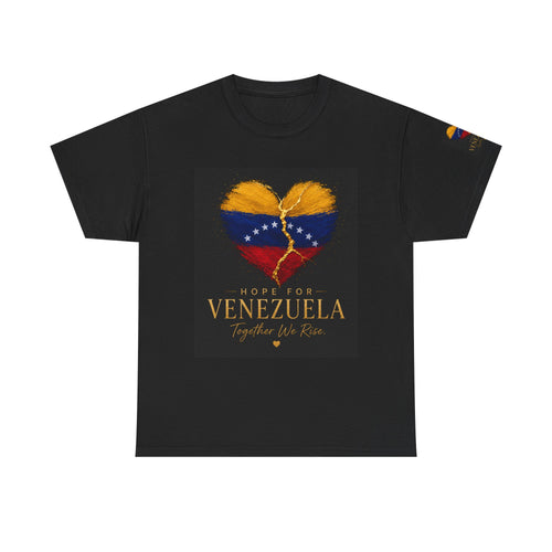 Venezuela Hope Tee — Heart Flag Graphic "Hope for Venezuela"